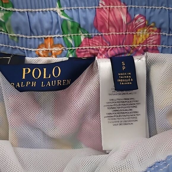 Polo Ralph Lauren Mens Multi Floral Lined Swim Trunks size Small - Picture 6 of 9